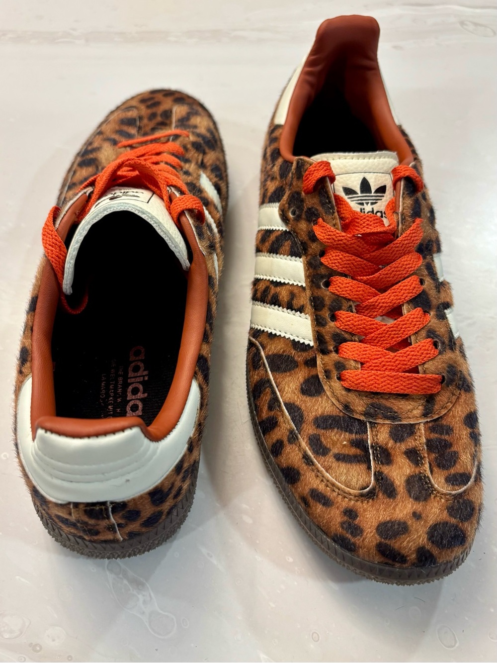 Adidas Samba OG Womens Sneaker Leopard and Red Size 8.5 - Picture 2 of 2